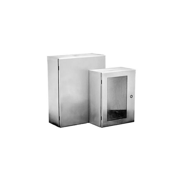 Hoffman Enclosures Inc WALL-MOUNT TYPE 4X ENCLOSURE, 30.00X30.00X8.00, STEEL GRAY CSD30308SS